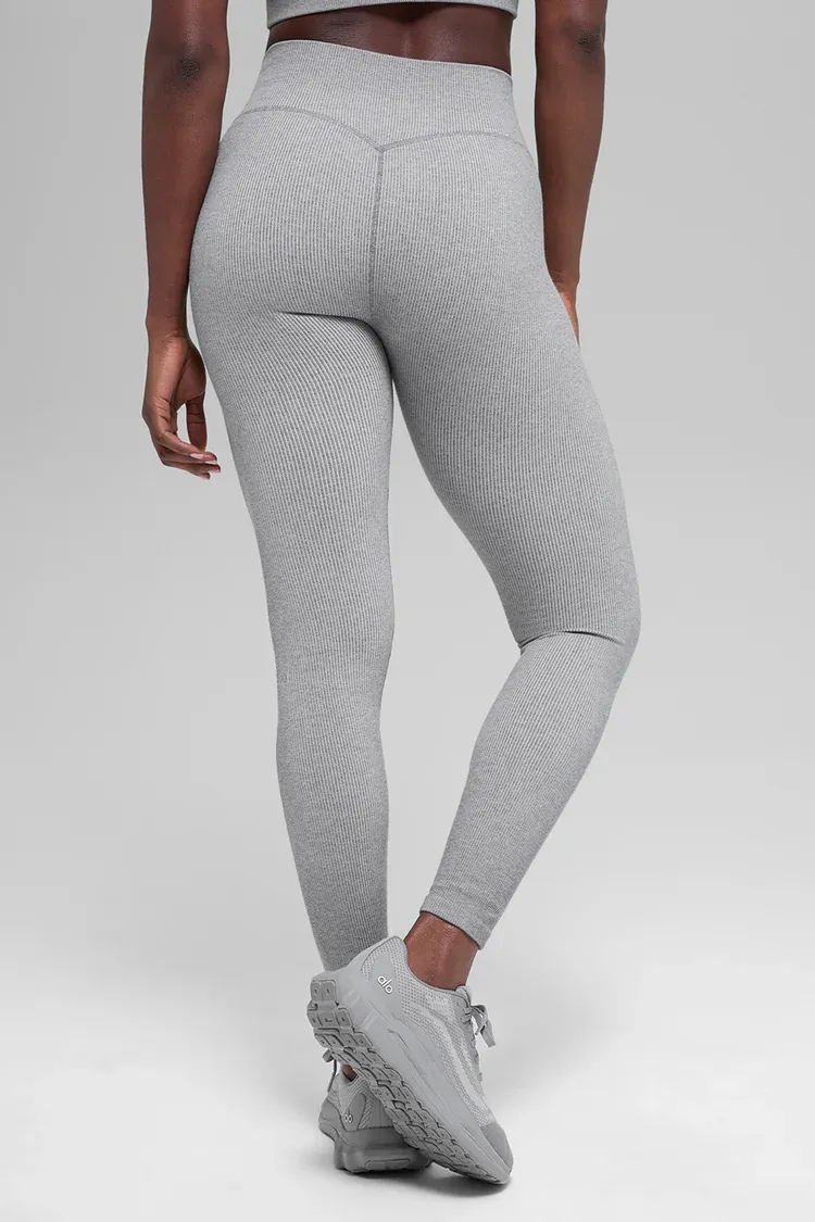 Legging High-waist Seamless Two Tone Rib