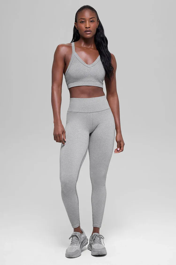 Top Seamless Two Tone Rib