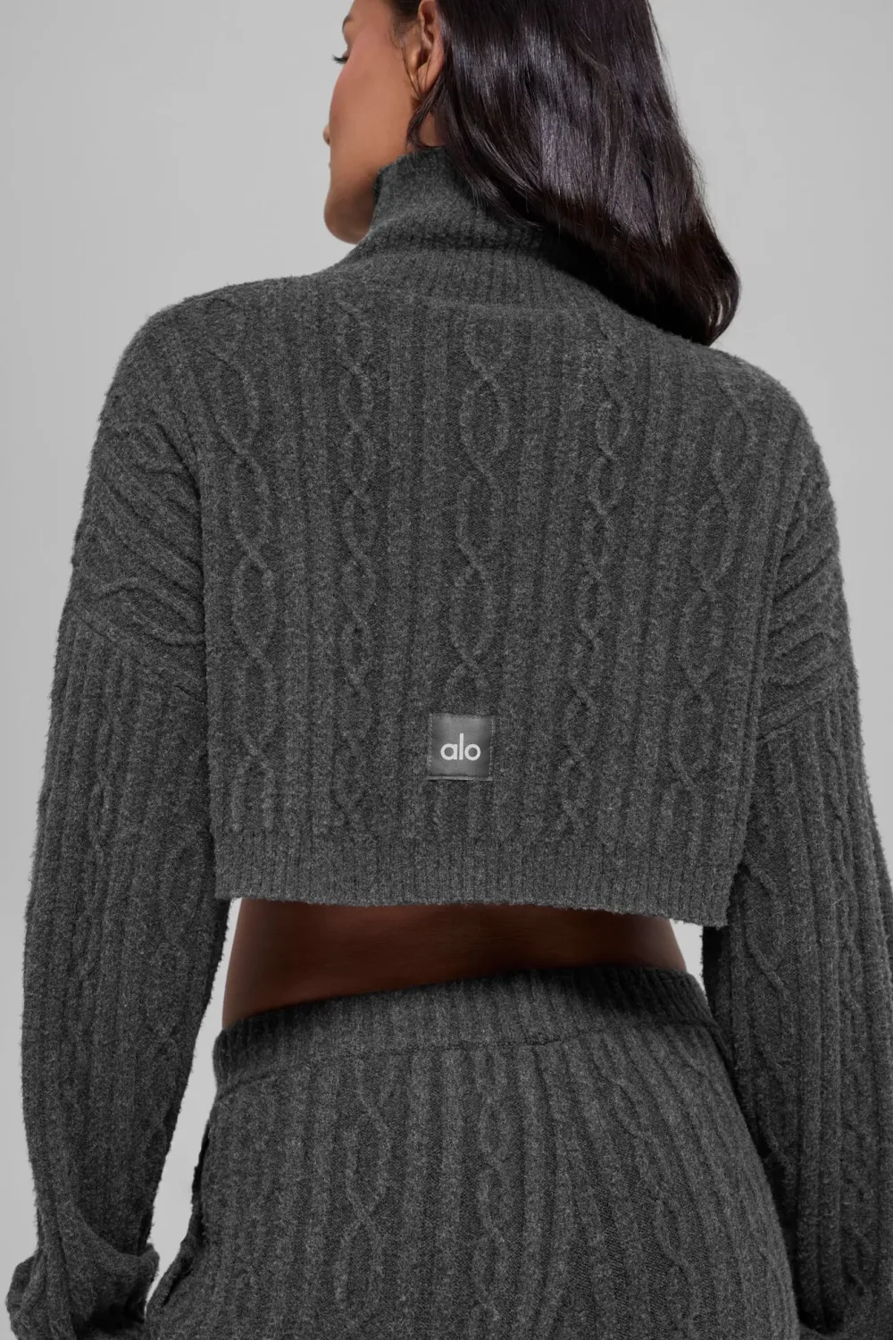 Suéter Cropped Cable Knit Winter