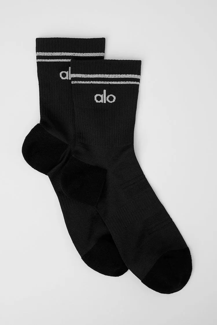Meia Unisex Half-crew Perfomance