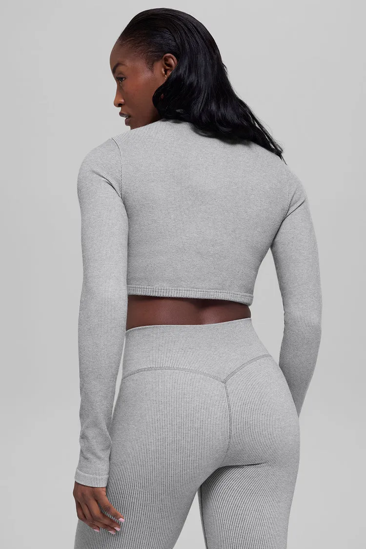 Jaqueta Seamless Two Tone Rib