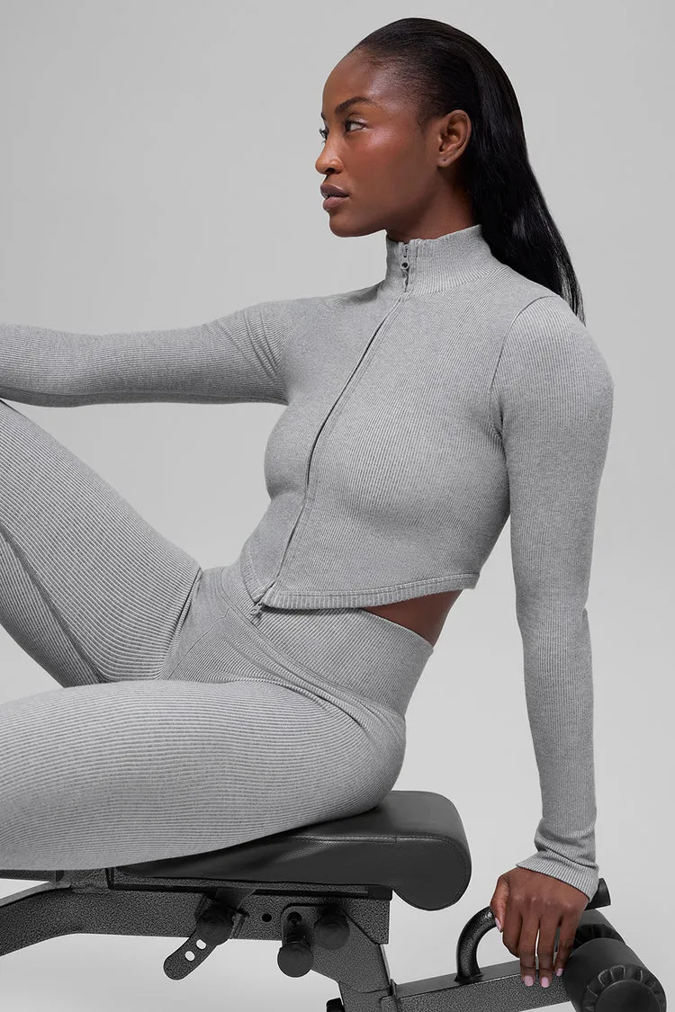 Jaqueta Seamless Two Tone Rib