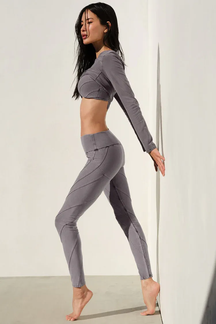 Legging Washed Alosoft High-Waist Sunray