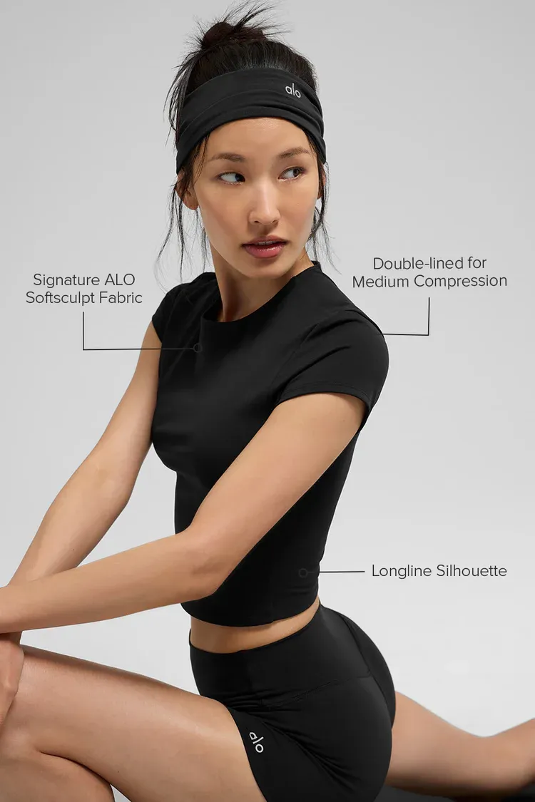 Blusa Alo Softsculpt Precision Manga Curta