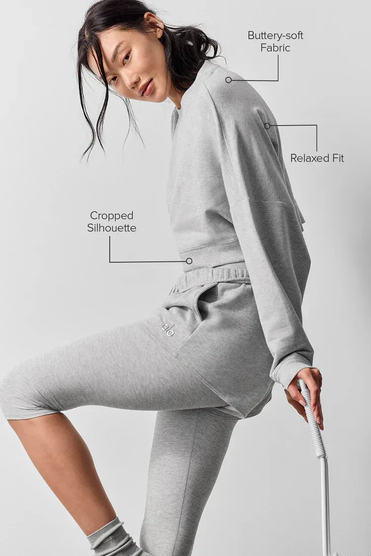 Moletom Cropped Sway Crew Neck