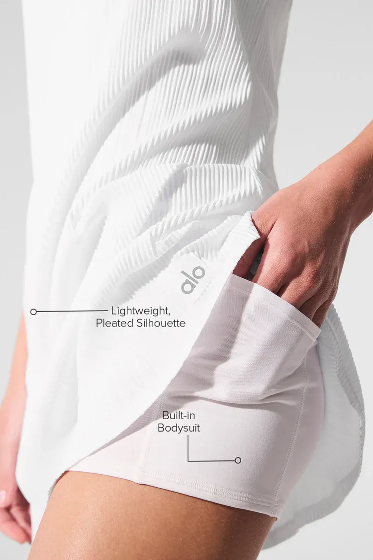 Vestido Micro Plisse Game On Tennis
