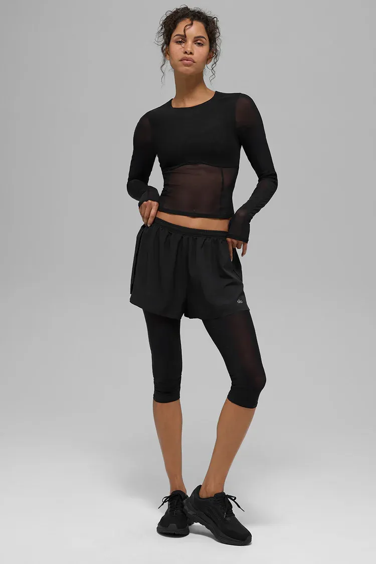 Shorts Mesh Front Runner 2 Em 1