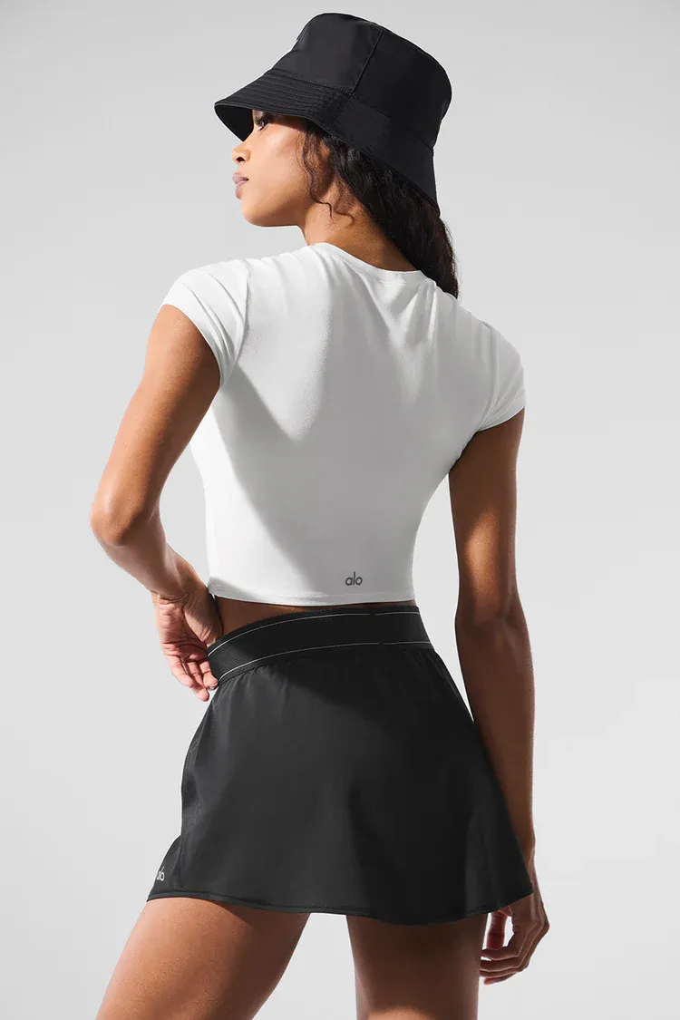 Camiseta Alosoft Crop Finesse Manga Curta